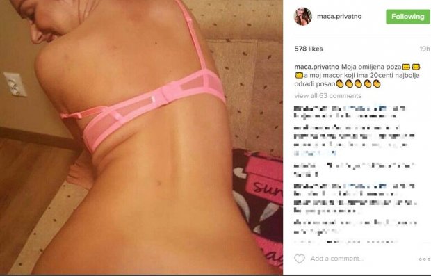 Инстаграм гори: Маца среде секс објави фотографија од својата омилена поза 