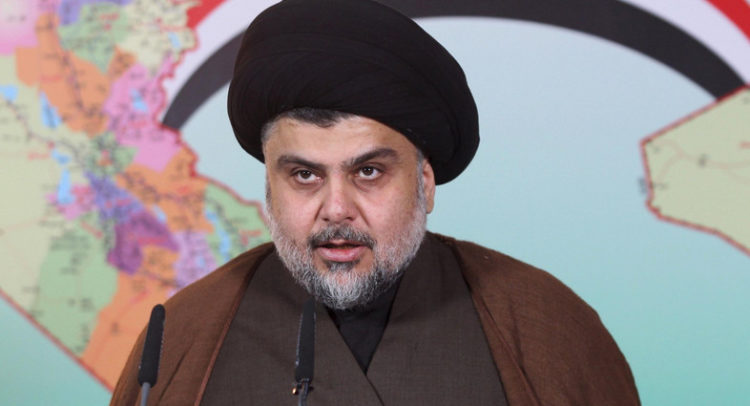 Iraqi Shi'ite cleric Moqtada al-Sadr delivers a statement in Najaf, Iraq, in this February 13, 2016 file photo. REUTERS/Alaa Al-Marjani/Files