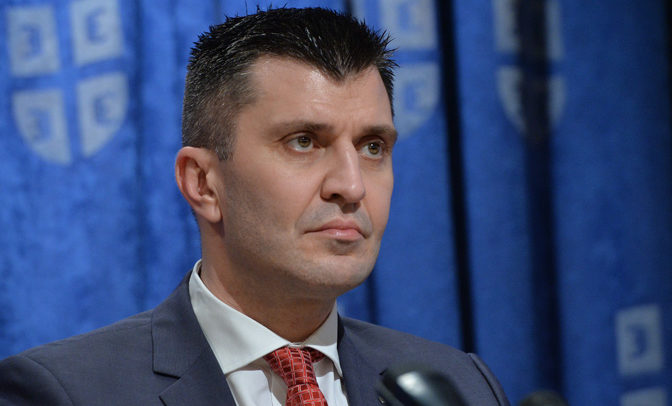 Beograd, 26. juna 2017.-  Na medjunarodnom sajmu naoruzanja i vojne opreme "Partner 2017" ucestvovace 128 izlagaca iz 21 zemlje, kao i iz Srbije i na njemu ce ekskluzivno biti otkriveni nova "Nora" i lanser za raketu "Sumadija", izjavio je danas ministar odbrane Zoran Djordjevic. FOTO TANJUG/ ZORAN ZESTIC/ bg