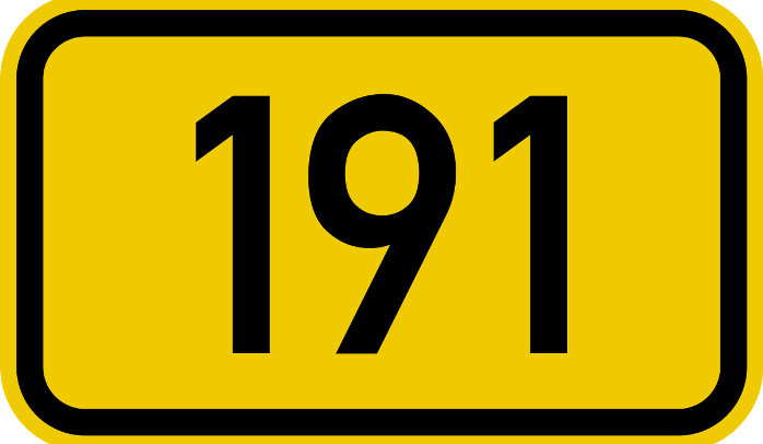 Bundesstraße_191_number.svg