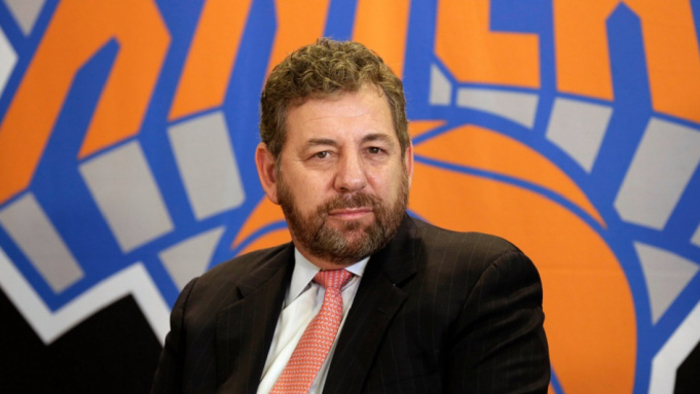 Mandatory Credit: Photo by Richard Drew/AP/Shutterstock (6134213a)
James Dolan New York Knicks owner James Dolan listens to a question during a news conference in New York. He is the owner many Knicks fans love to hate, the guy they blame for the team's failings. He's also a wildly successful businessman bringing in money for his companies and leagues. So James Dolan isn't going anywhere
Knicks Dolan Basketbvll, New York, USA