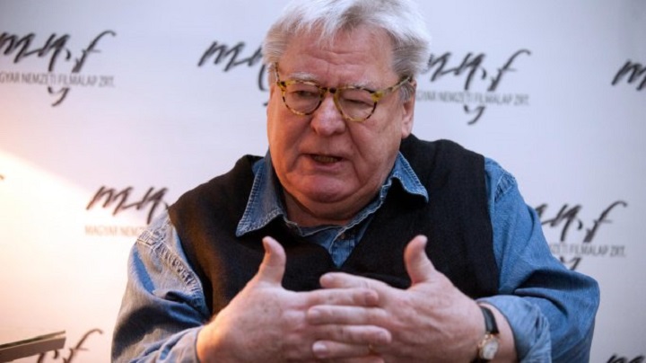 British film director, screenwriter, and producer Alan Parker speaks during an interview at a screen writing workshop in Budapest, Hungary, Saturday, March 2, 2013. (AP Photo/MTI, Bea Kallos)