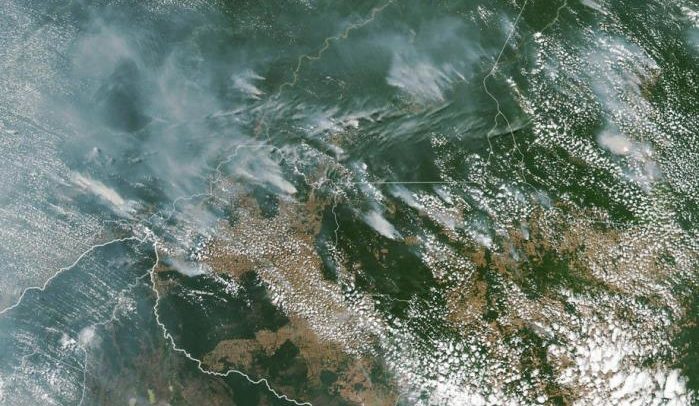 SPACE BRAZIL FIRES AMAZON RAINFOREST